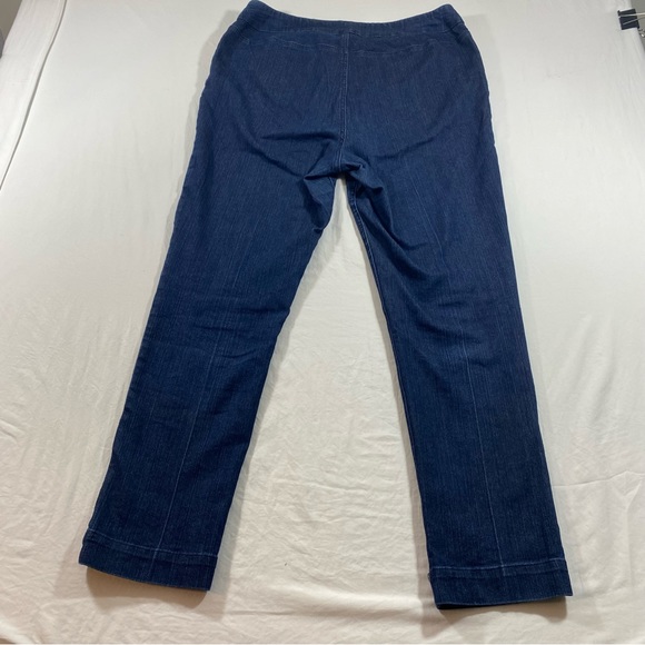 Soft Surroundings Pull on pants Spandex Elastic waistband Denim Pants size Large - Picture 3 of 9